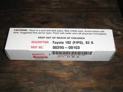 form in place gasket toyota #1