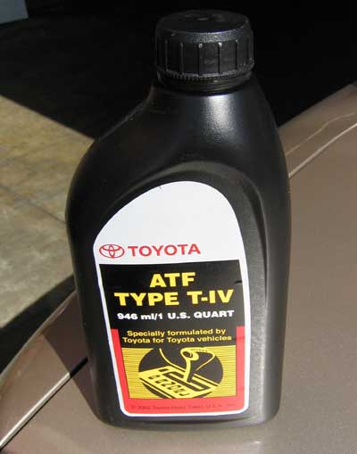 Changing toyota automatic transmission fluid