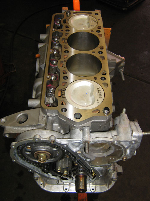 remanufactured engine block without cylinder head