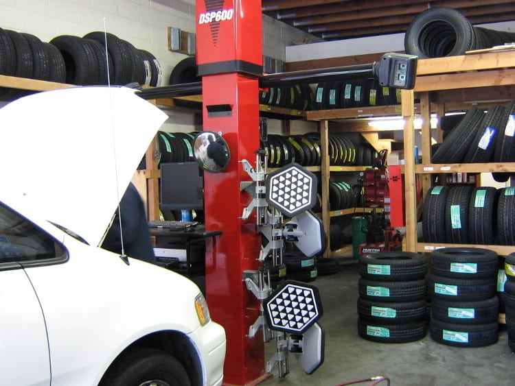 wheel alignment rack