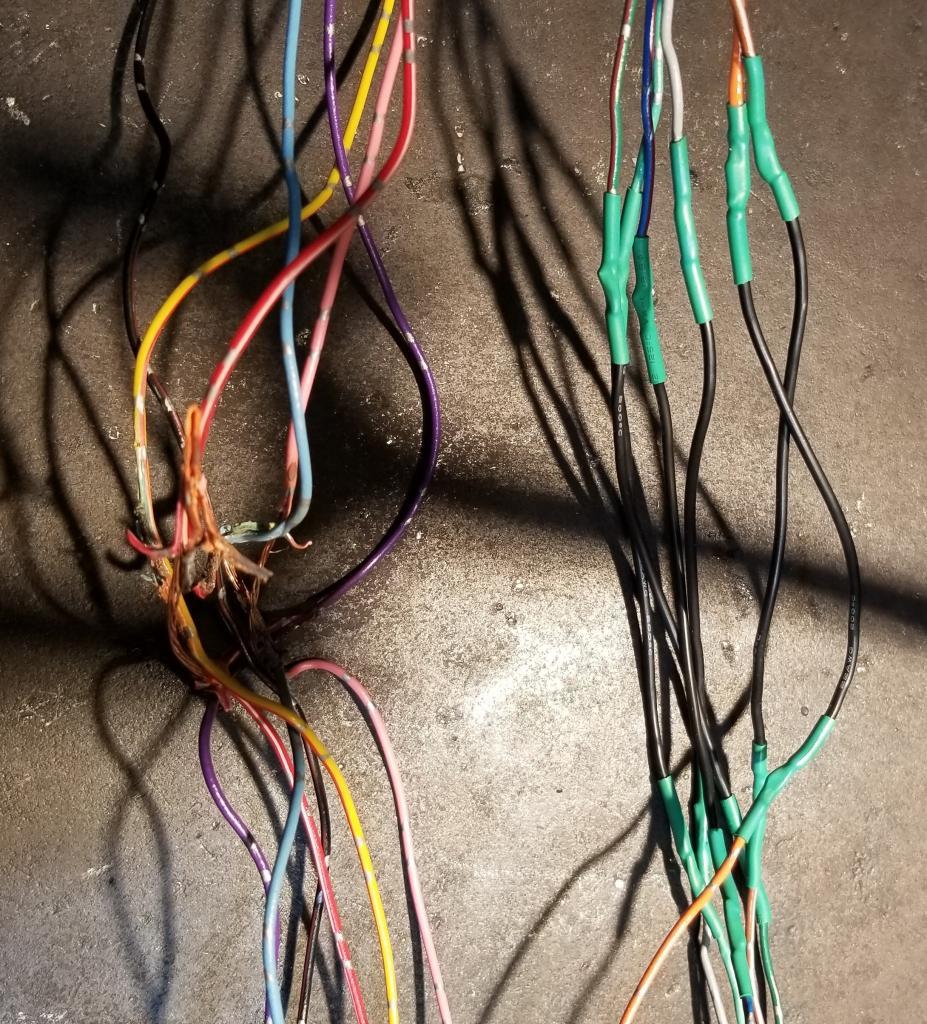 partially repaired inverter harness