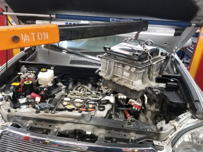 Removing 2009 Highlander Hybrid inverter from car