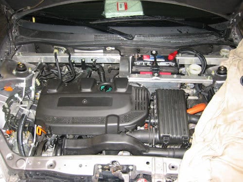 Engine installed in car and ready to ship