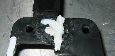 plastic weld repair of crack