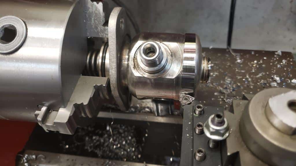 honda direct injection fuel pump in lathe