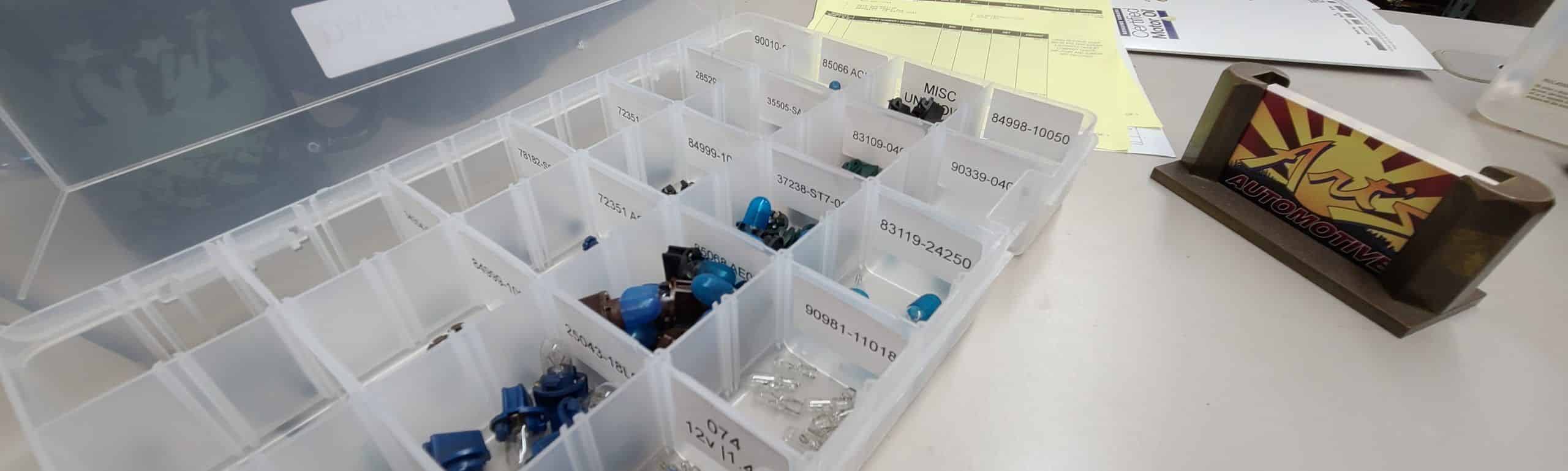 Replacement dash bulbs for Toyota, Honda, and Subaru in stock
