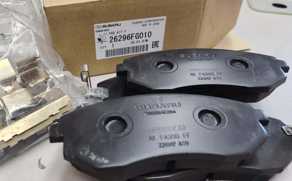 genuine Subaru brake pads