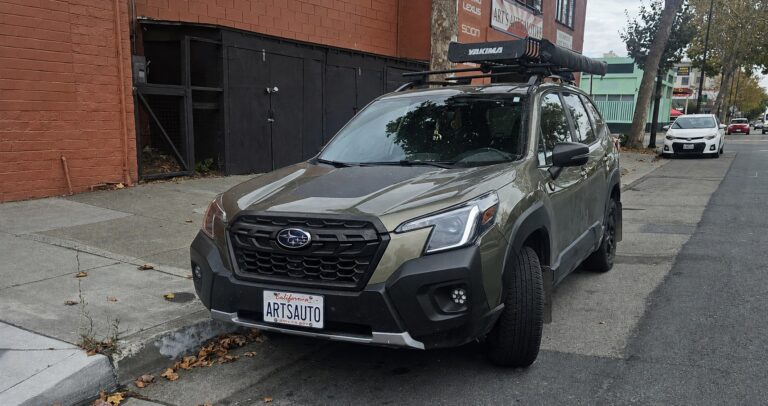 2023 Subaru Forester in front of Art's Automotive