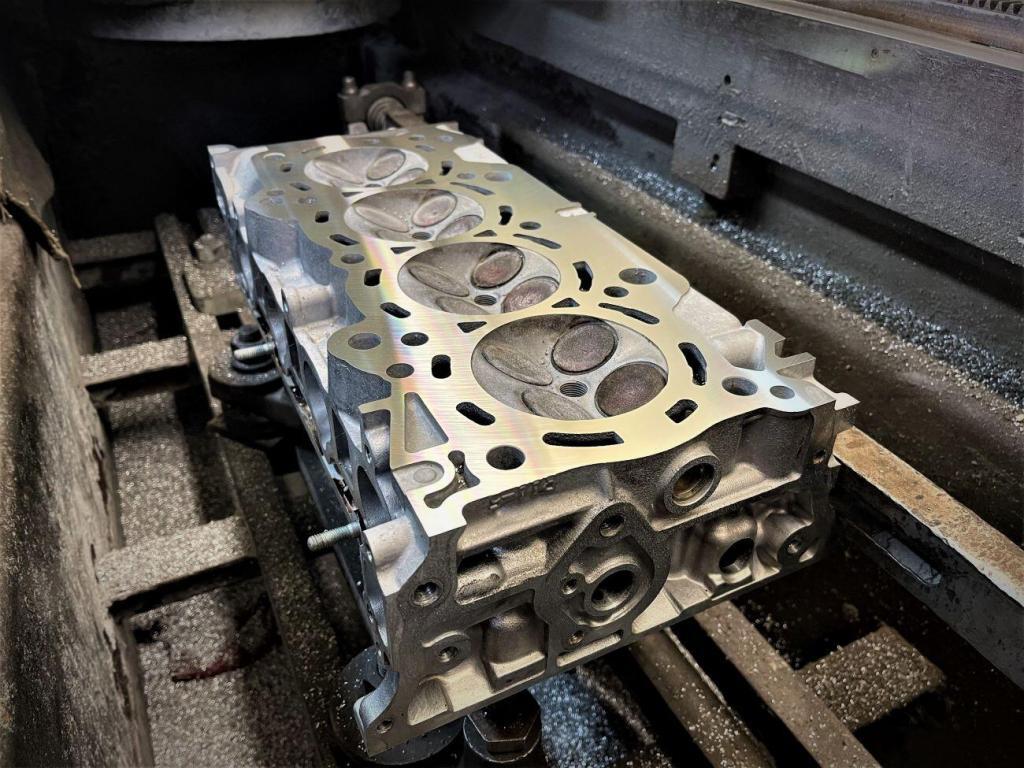 resurfacing a cylinder head in a CBN equipped mill