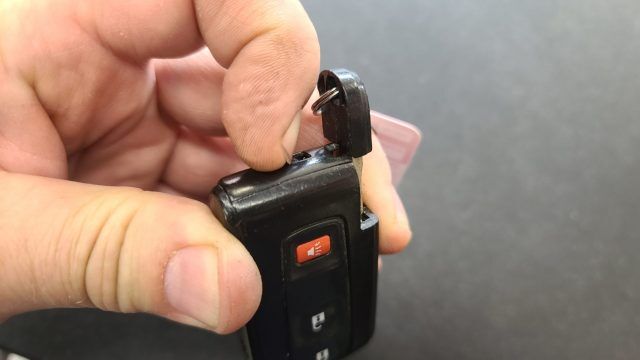 prius smart key insert being removed
