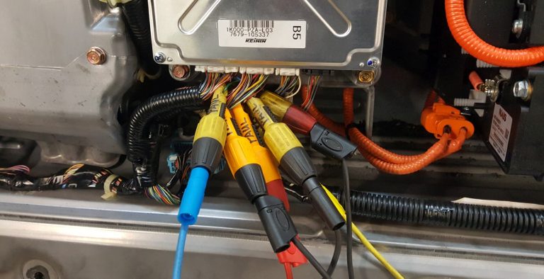 A hybrid control unit being tested in service.