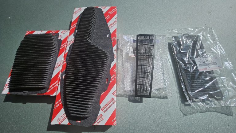 Replacement hybrid battery cooling filters.