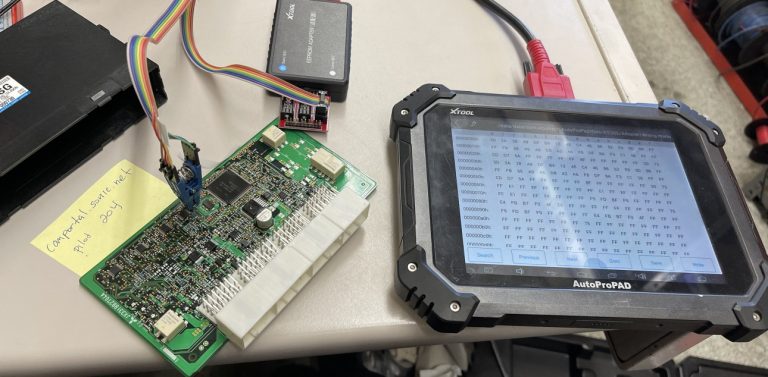 Subaru immobilizer data being read from the BIU EEPROM.