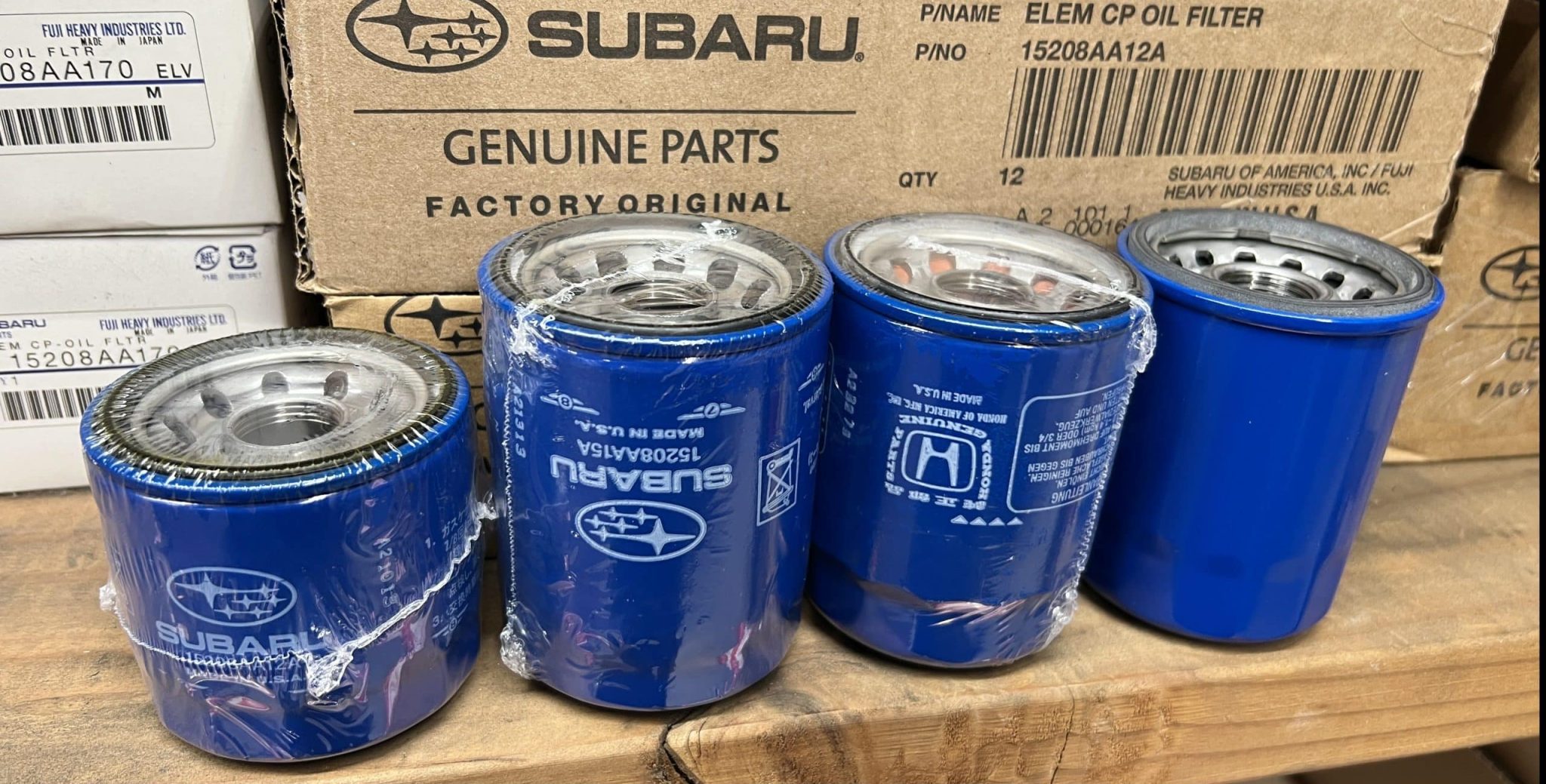 Subaru oil filter shortage